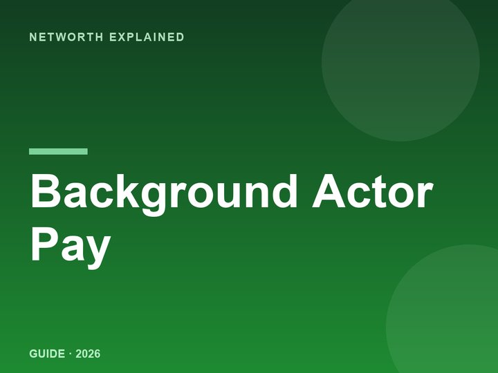 How Much Do Background Actors Make in 2026? (Extra Pay Rates)