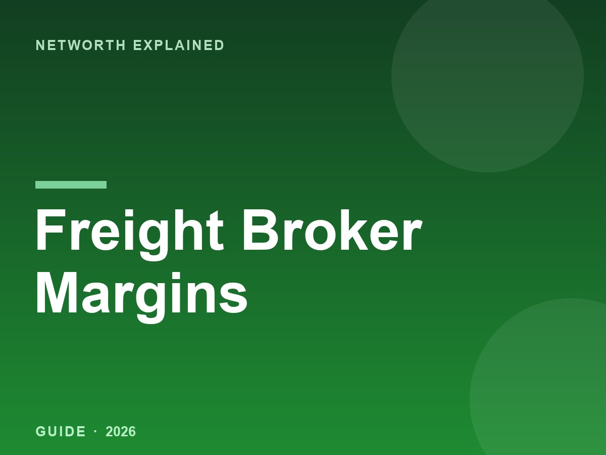 Freight Broker Profit Margins
