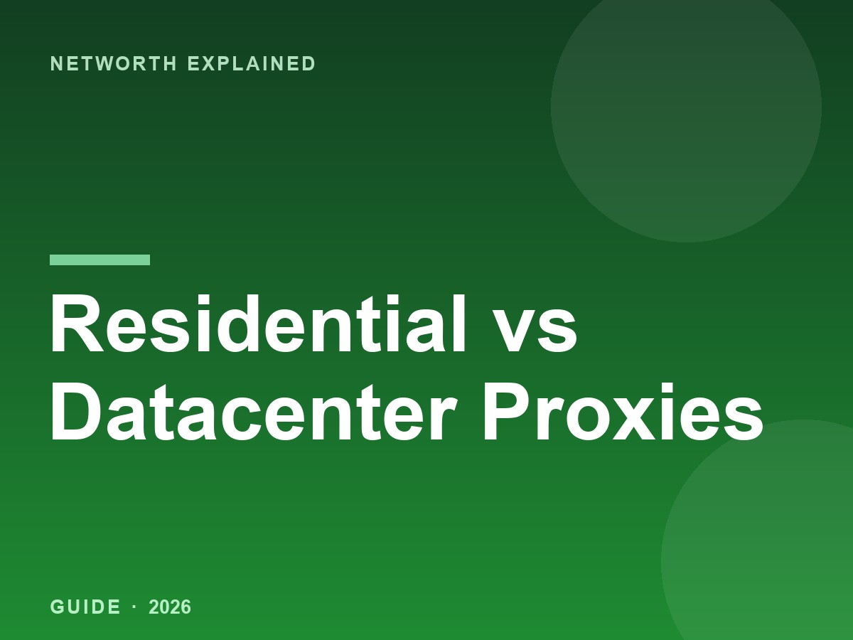 Residential Proxy vs Datacenter Proxy: What's the Difference?