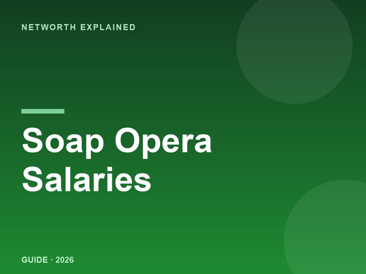 How Much Do Soap Opera Actors Make in 2026? (Per Episode Rates)