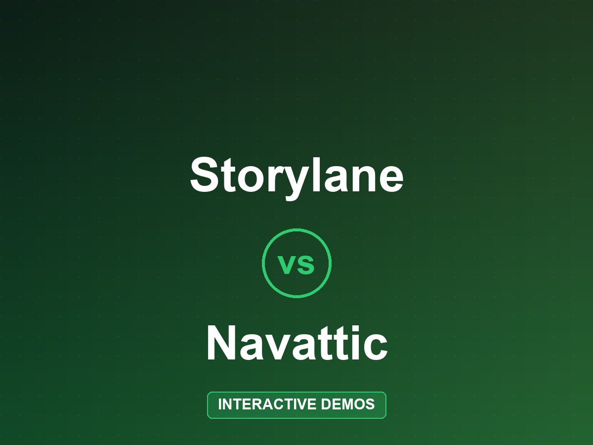 Storylane vs Navattic (2026): Interactive Demo Software Compared