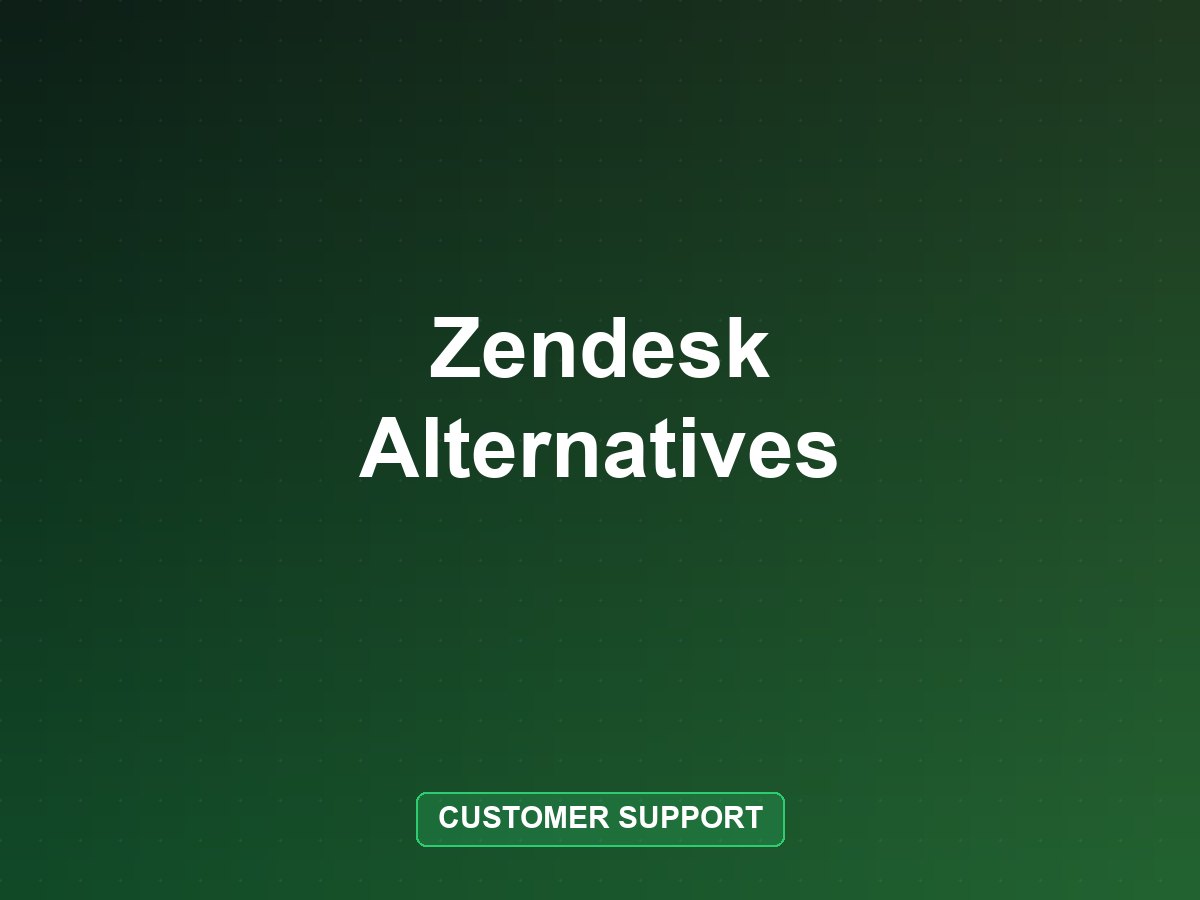 Best Zendesk Alternatives in 2026 (Price and Fit Compared)