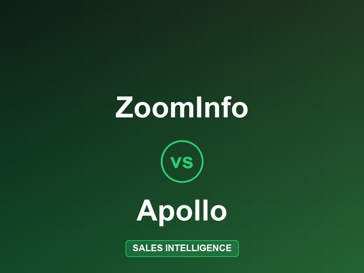 ZoomInfo vs Apollo (2026): Data Quality vs All-in-One Value